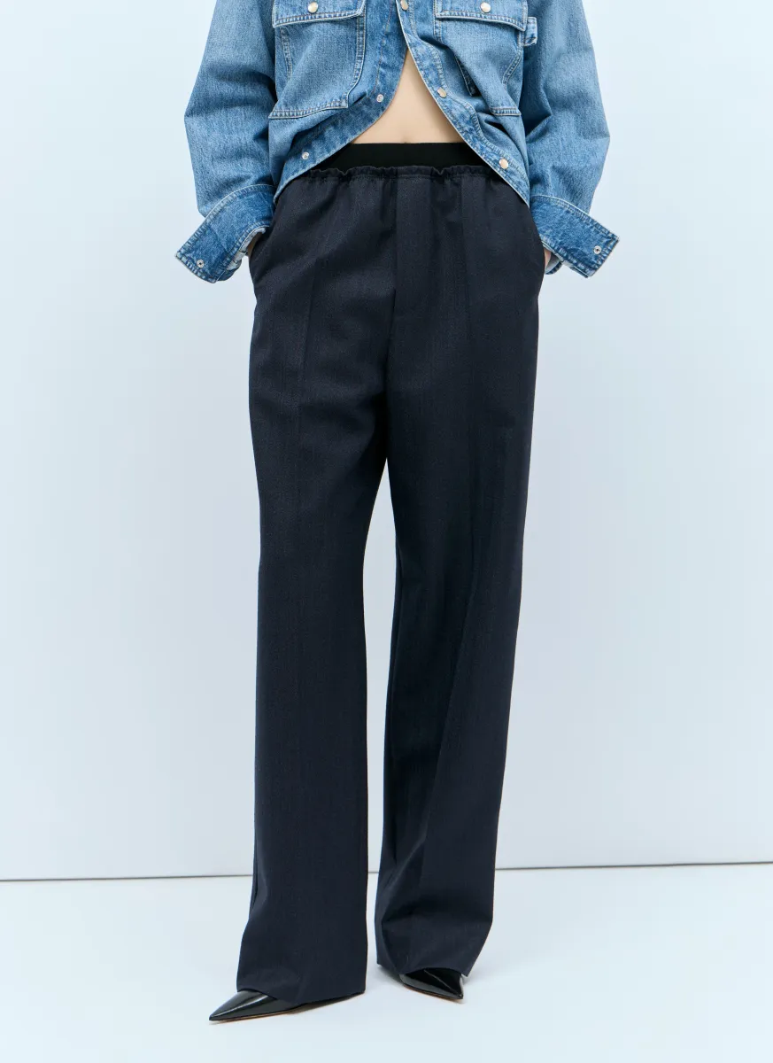 Striped Wool Pants
