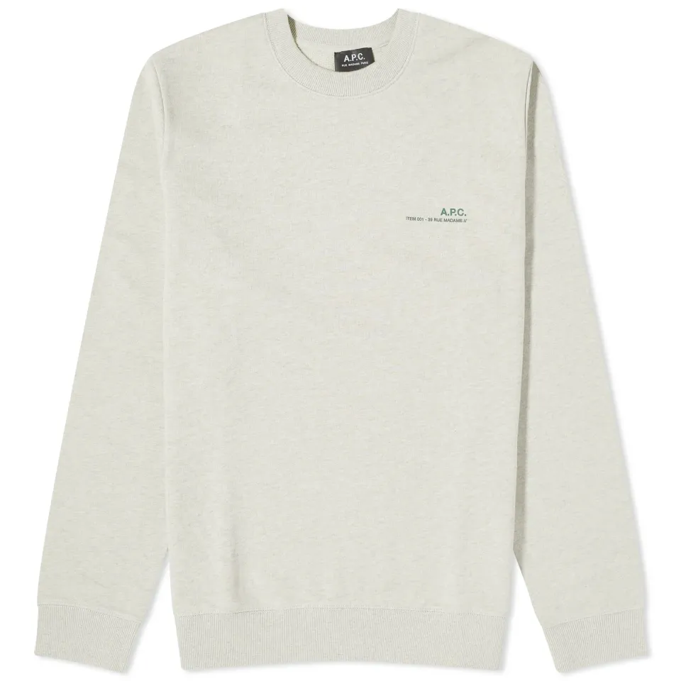 A.P.C. Overdyed Item Logo Crew Sweater