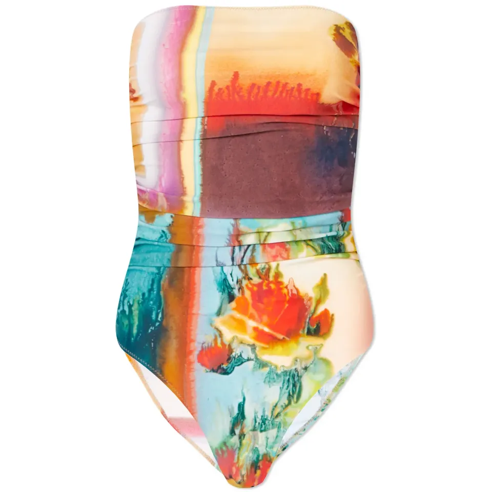 Floral Patchwork Swimsuit