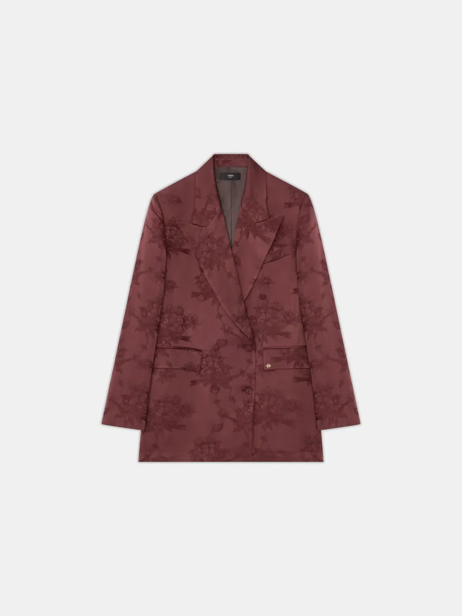 WOMEN - WOMEN'S FLORAL DOUBLE-BREASTED BLAZER - Tobacco