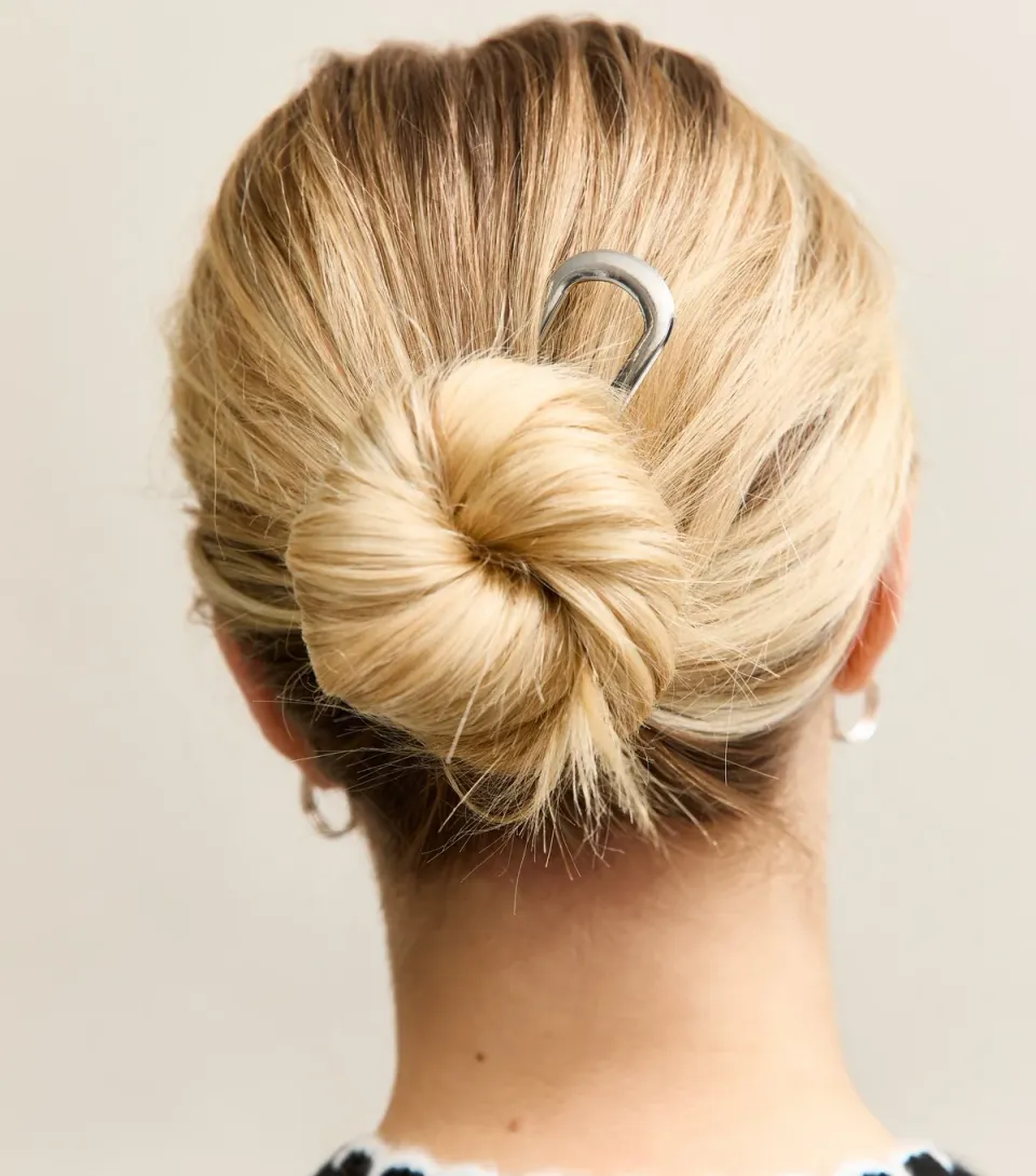 Silver Metal Hair Pin