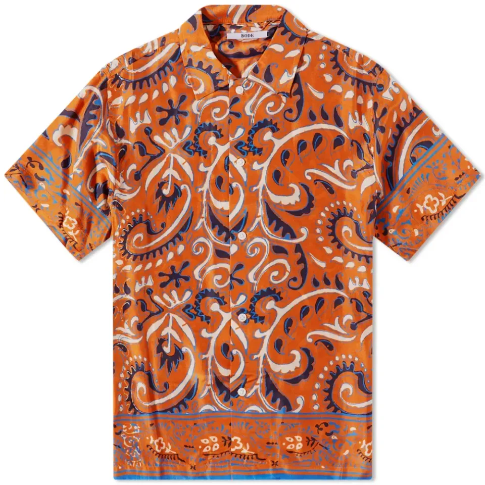 Exaggerated Filigree Short Sleeve Shirt