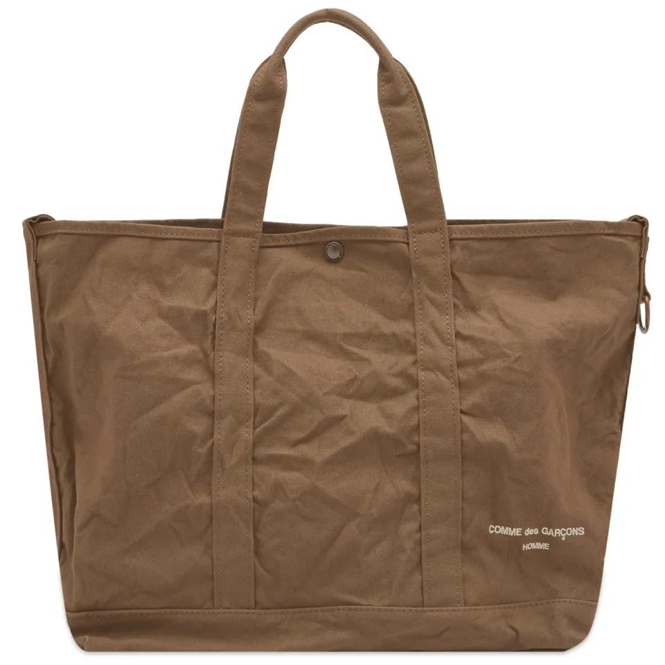 Comme Des Garçons Homme Cotton Canvas Tote Bag