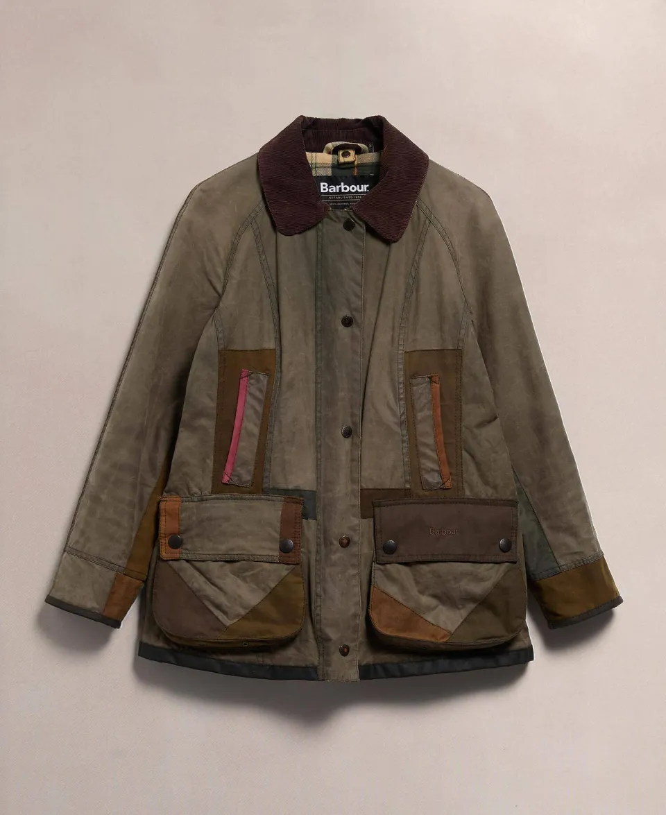 Re-loved Women's Beadnell Waxed Jacket - Size 10