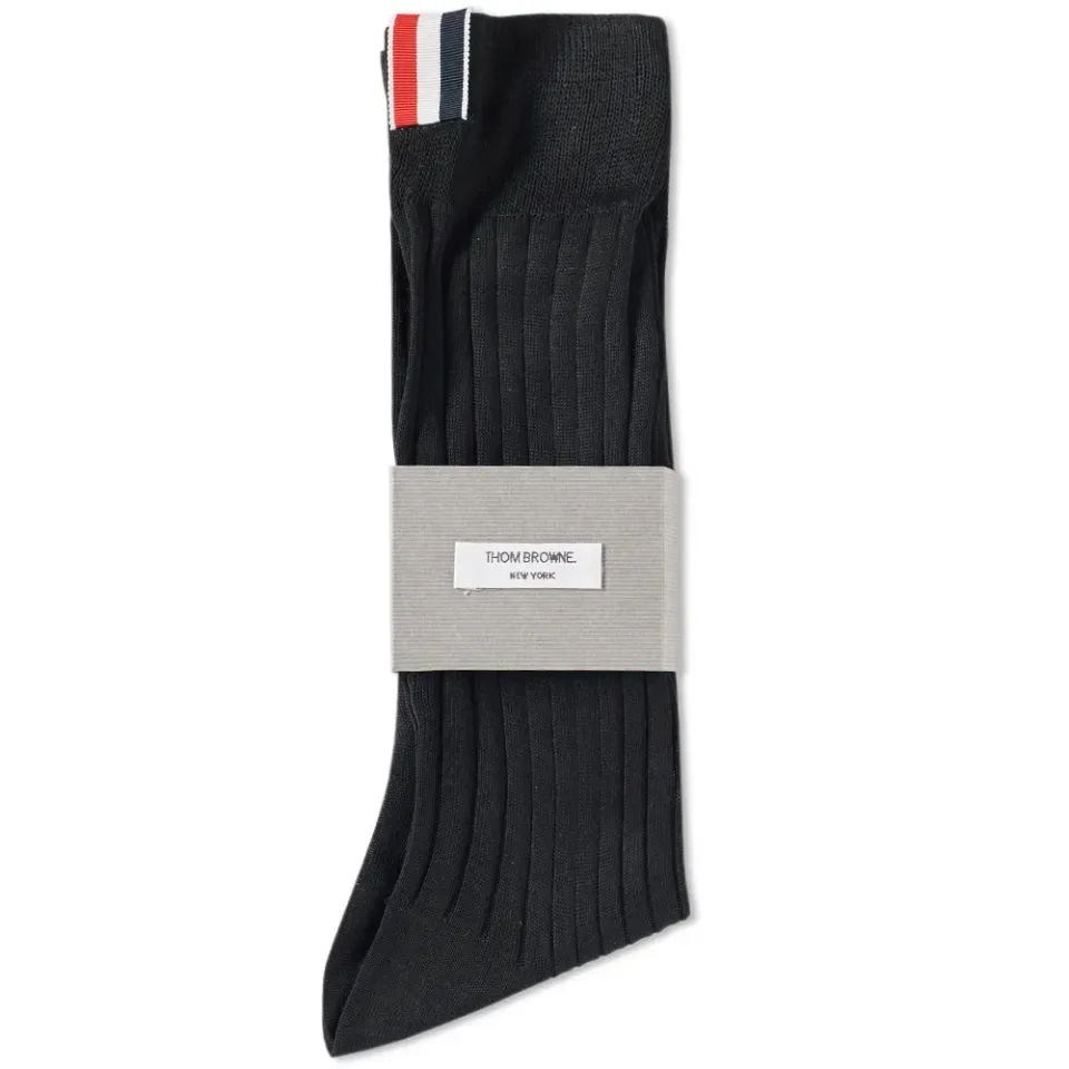 Triclolour Detail Rib Sock
