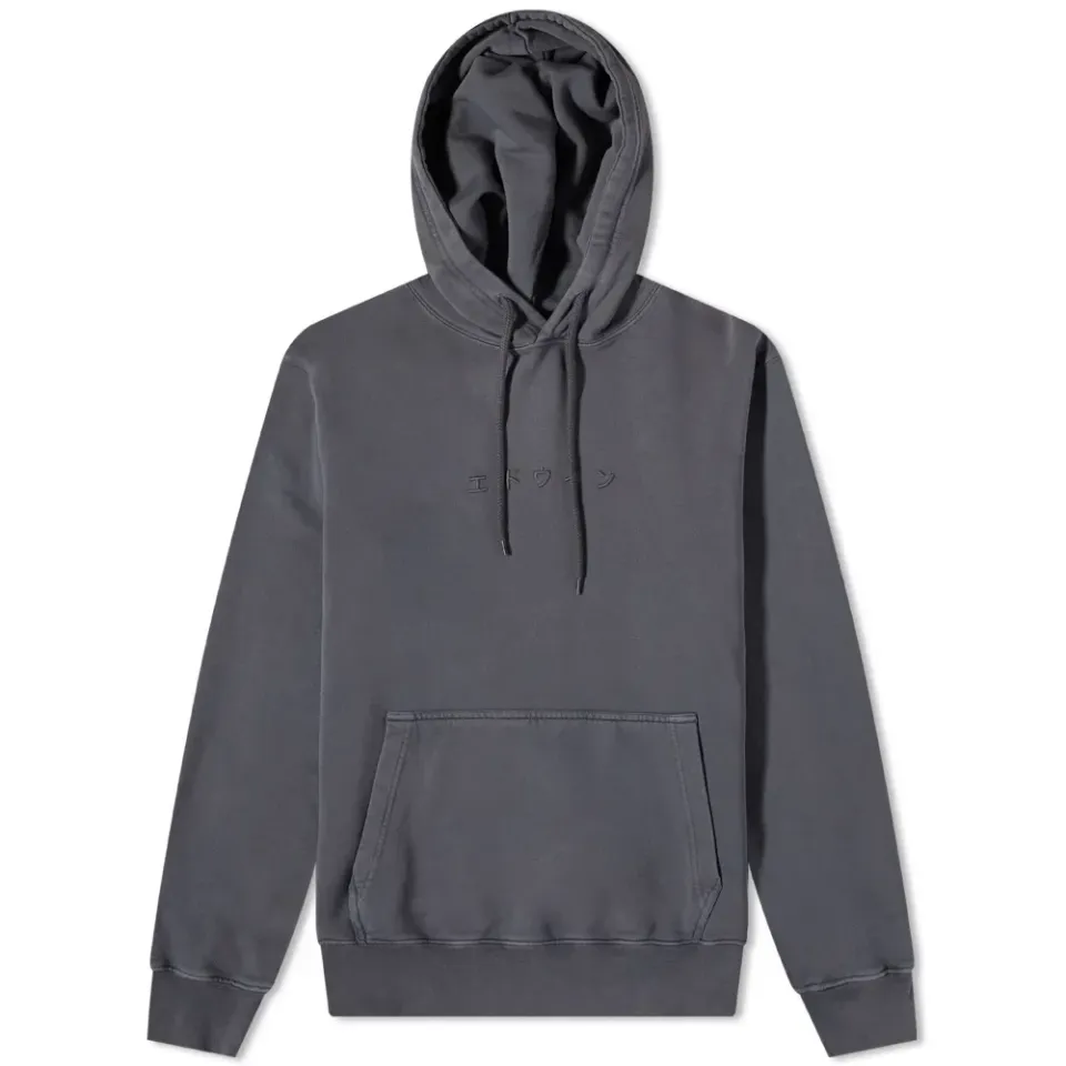 Katakana Embroidered Hoodie