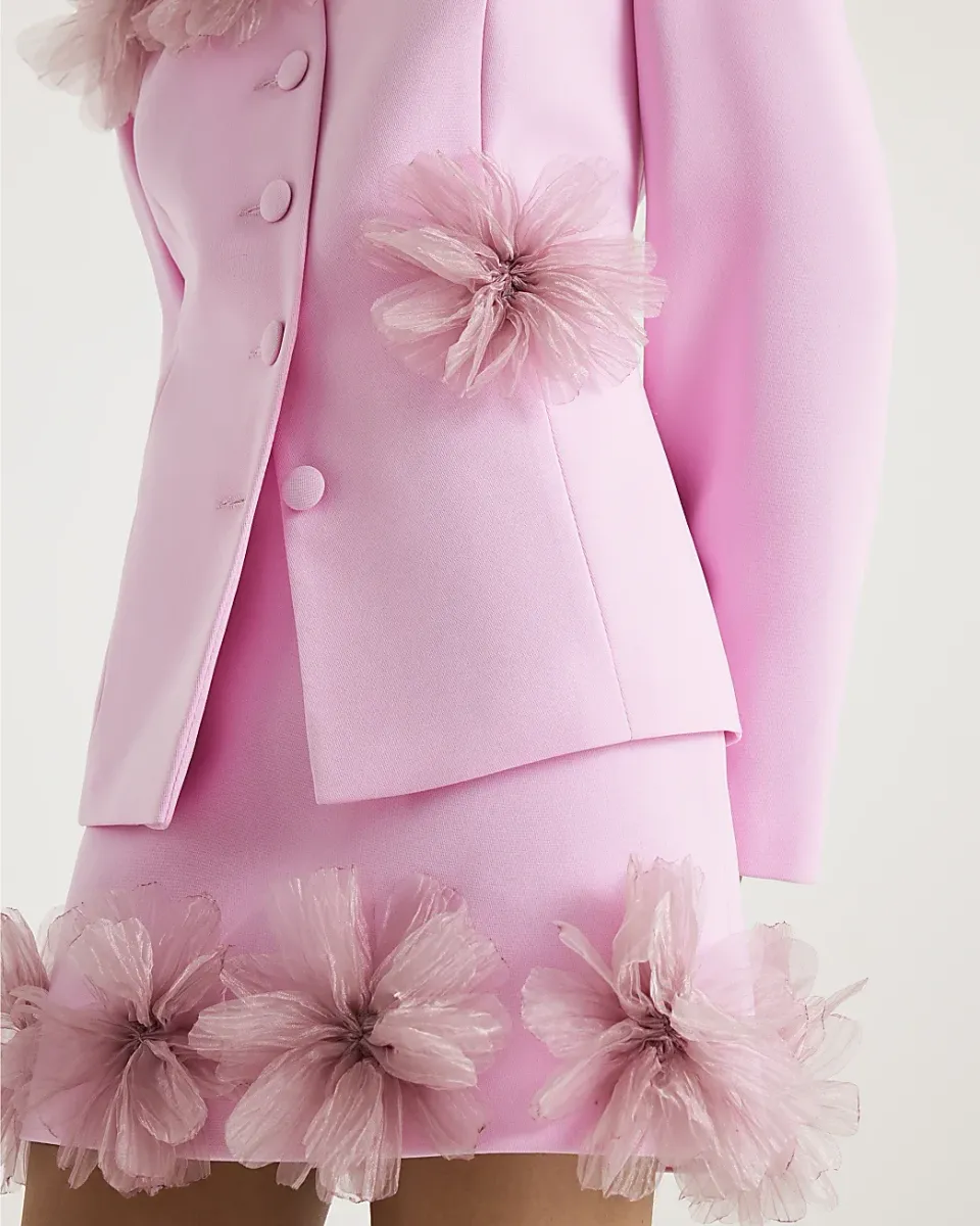 3D Flower Mini Skirt