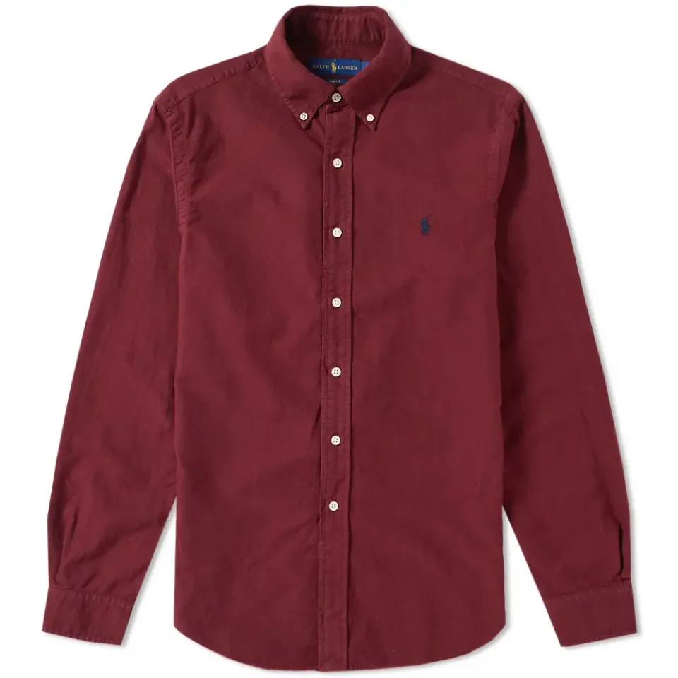Slim Fit Garment Dyed Oxford Shirt