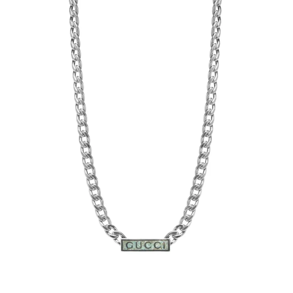 Gucci Tag Gourmette Necklace