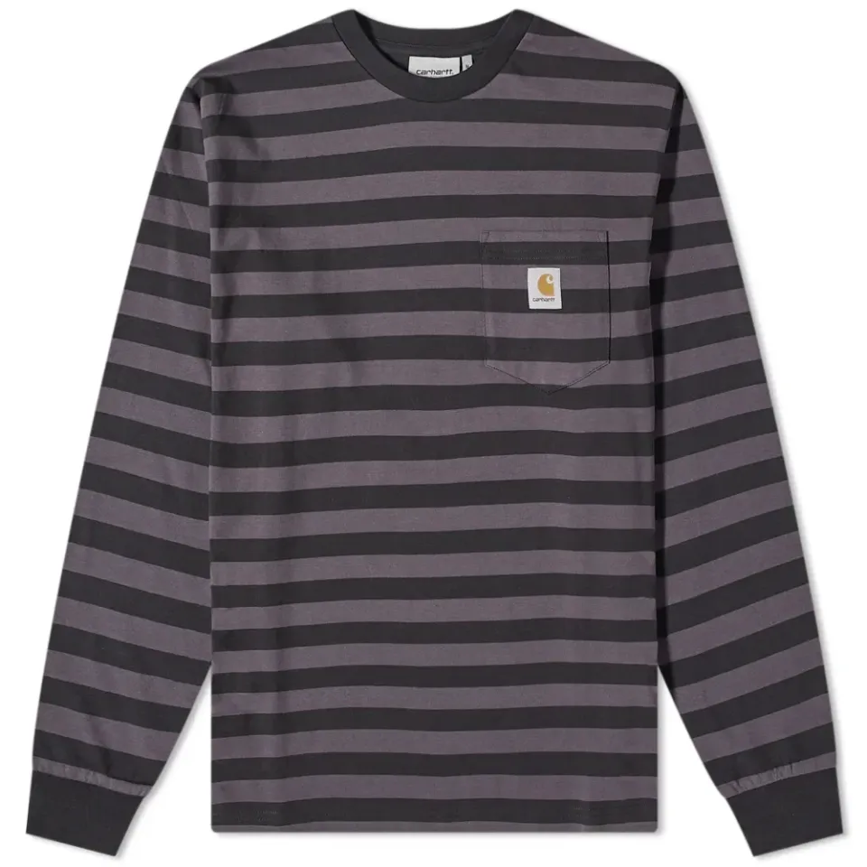 Long Sleeve Merrick Stripe Pocket T-Shirt