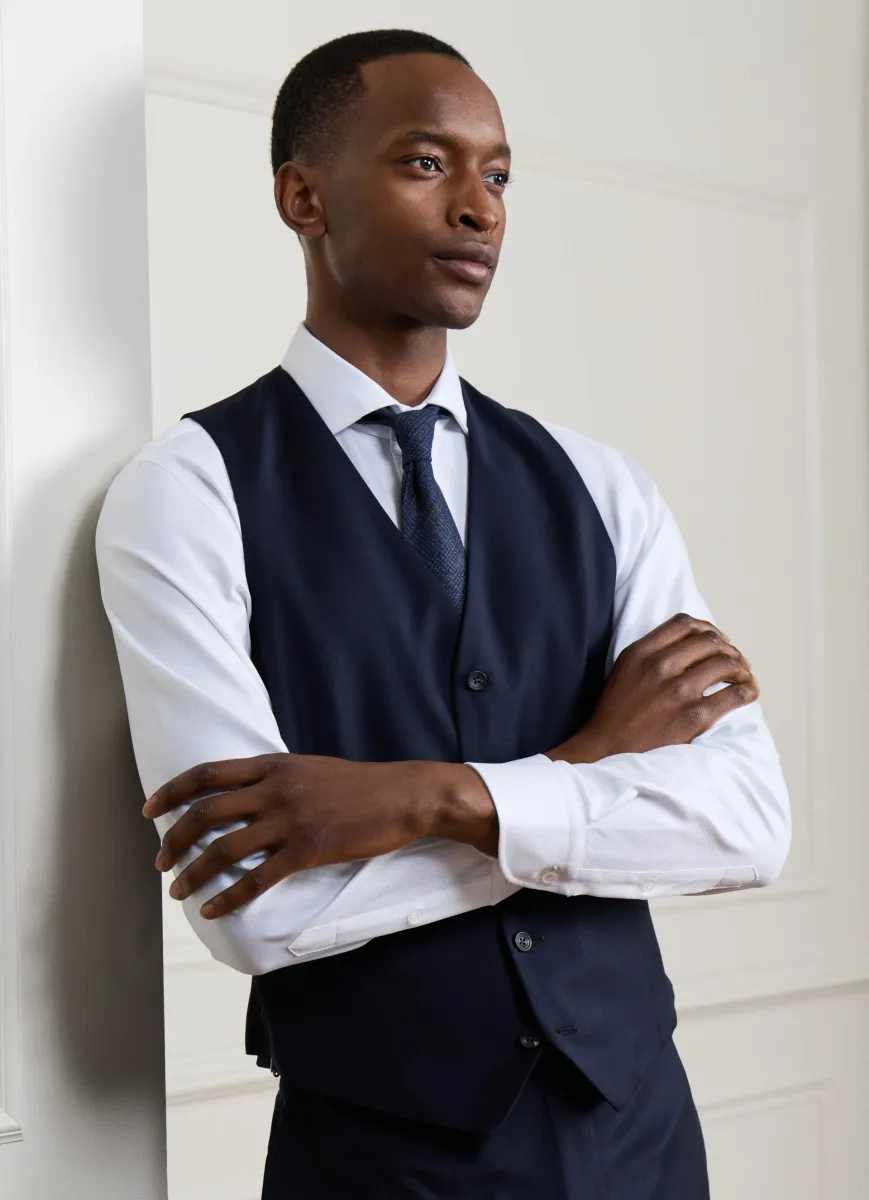 Wool Waistcoat - Woven In Italy