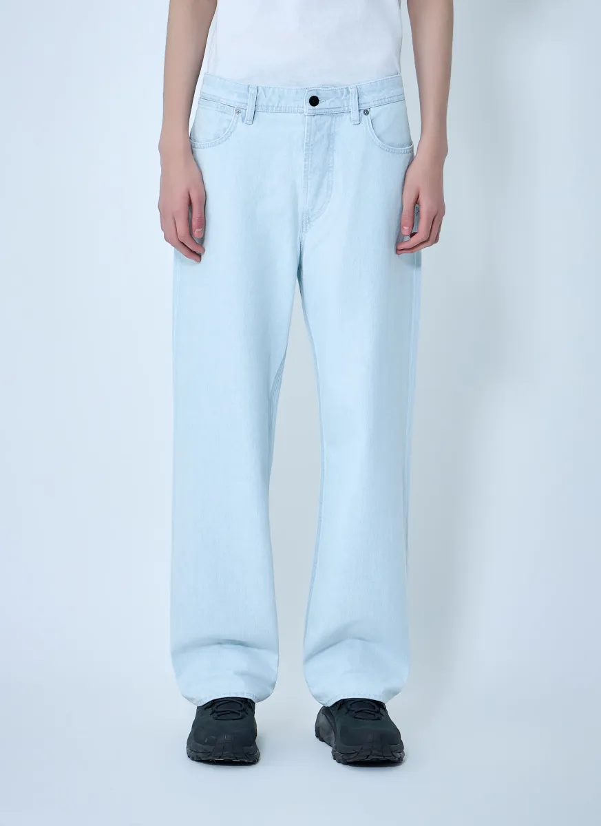 Wide-Leg Denim Jeans
