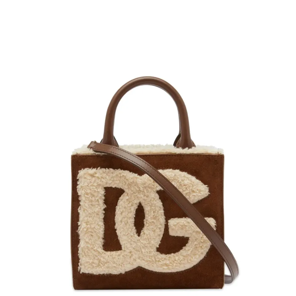 Shearling Mini Tote Bag