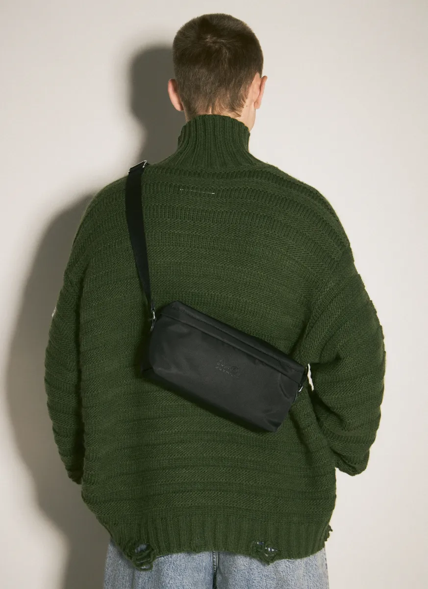 Numeric Nylon Crossbody Bag