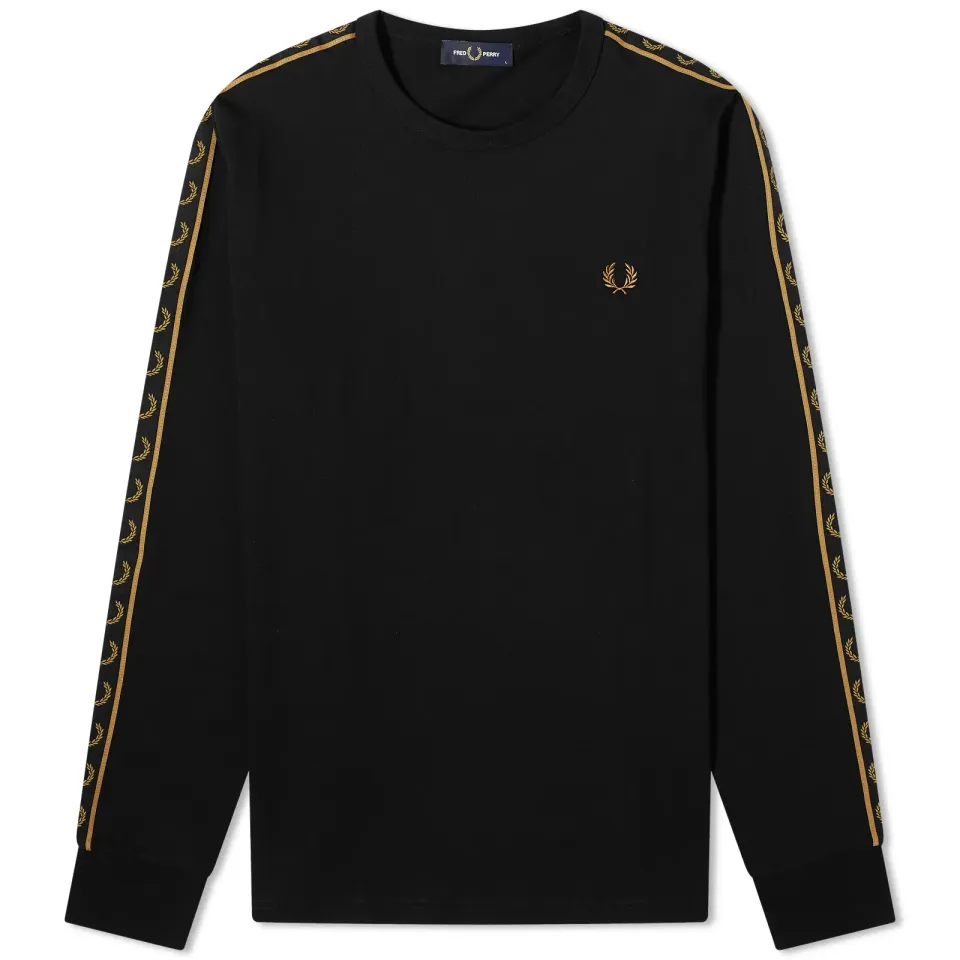 Long Sleeve Contrast Taped Ringer T-Shirt