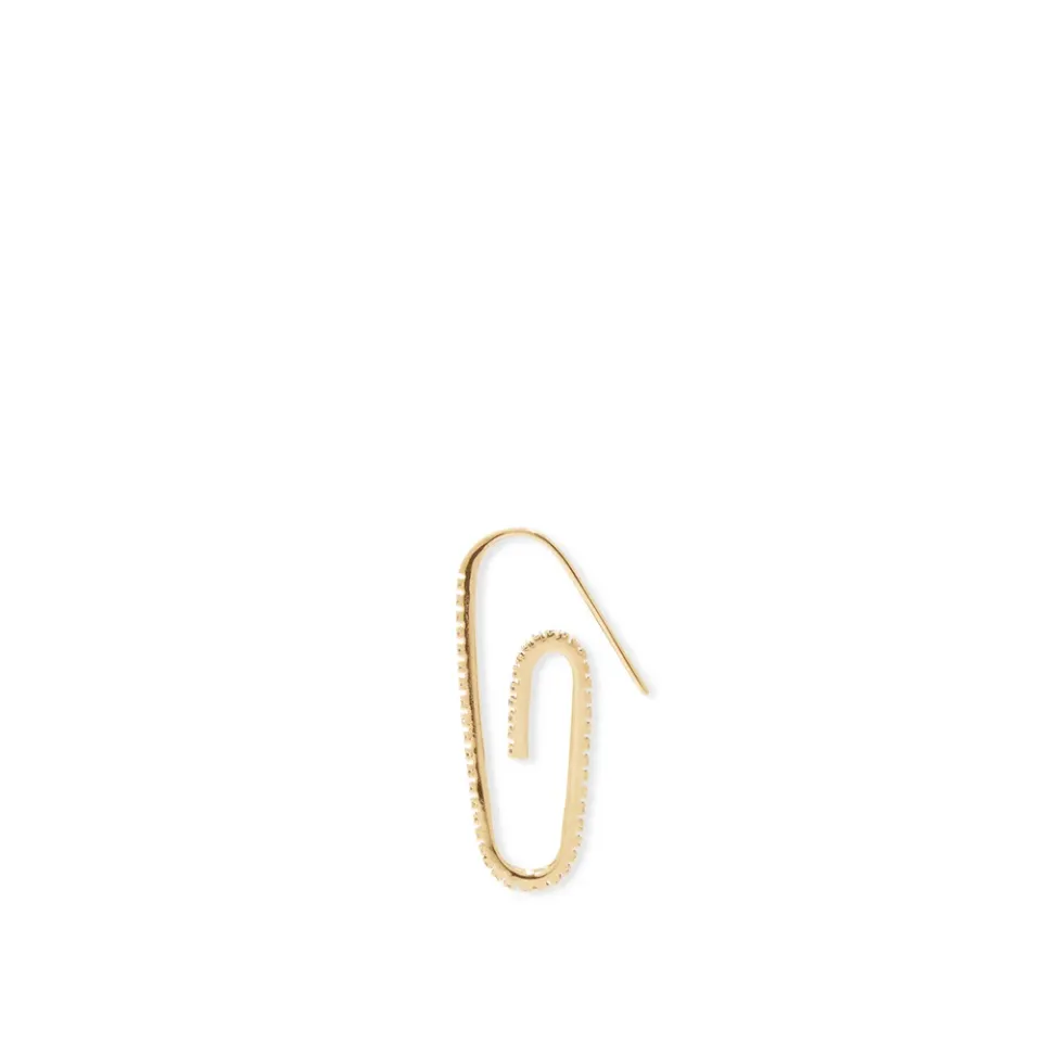 Classic Pave Paperclip Earring