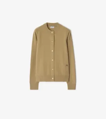 Cashmere Blend Cardigan in Flax beige