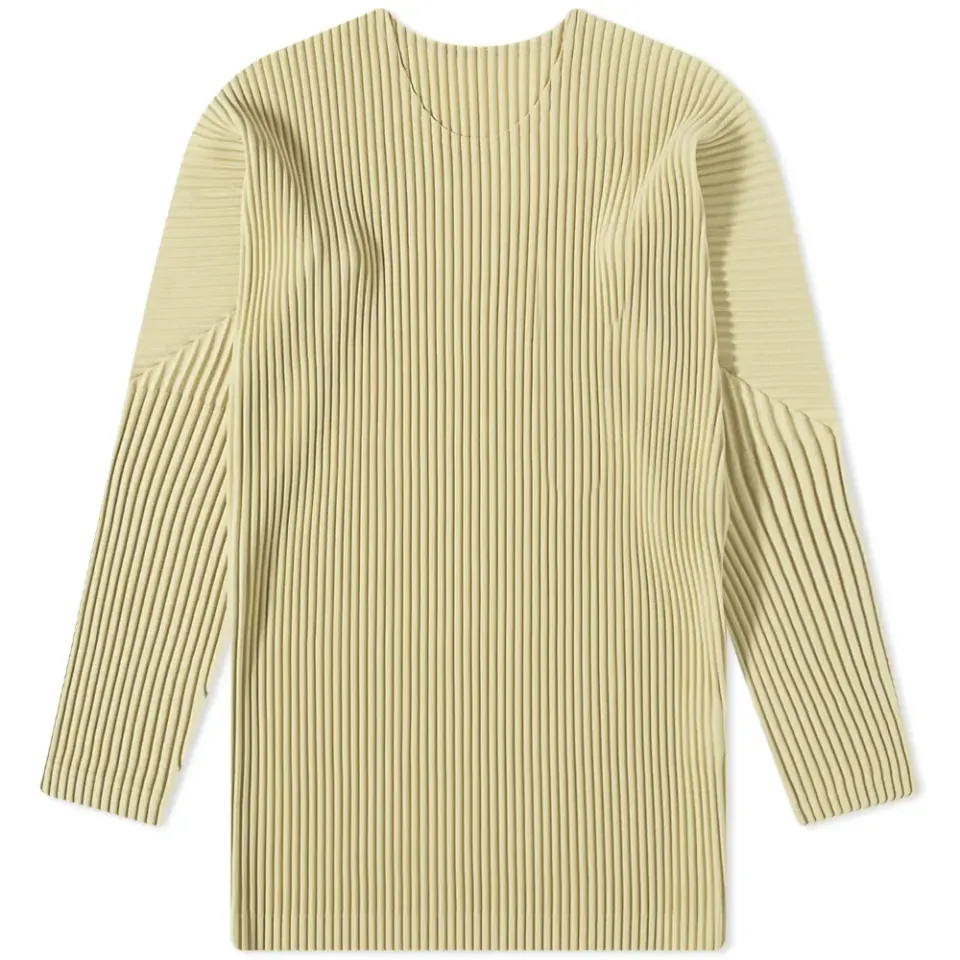 Oversized Long Sleeve Pleated Top