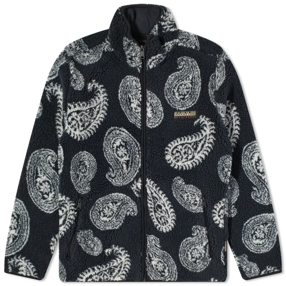 Holiday Jacquard Paisley Fleece Jacket