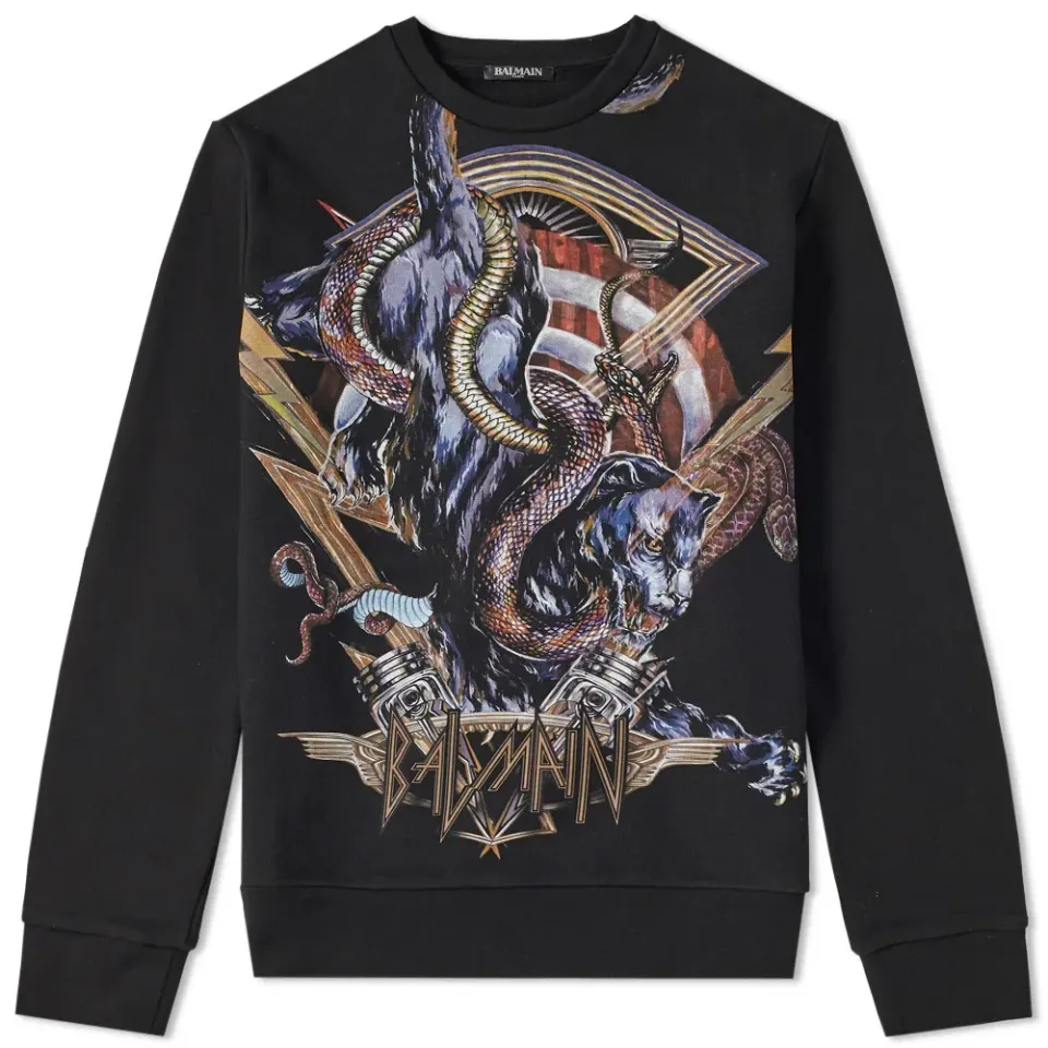 Panther Logo Zip Sweat
