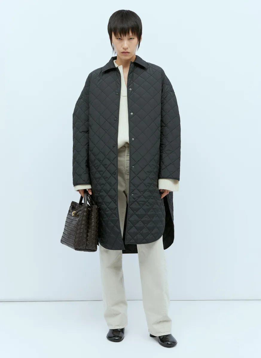 Quilted Cocoon Coat