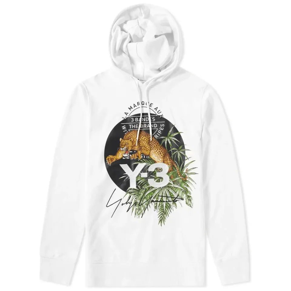Embroidered Leopard Popover Hoody