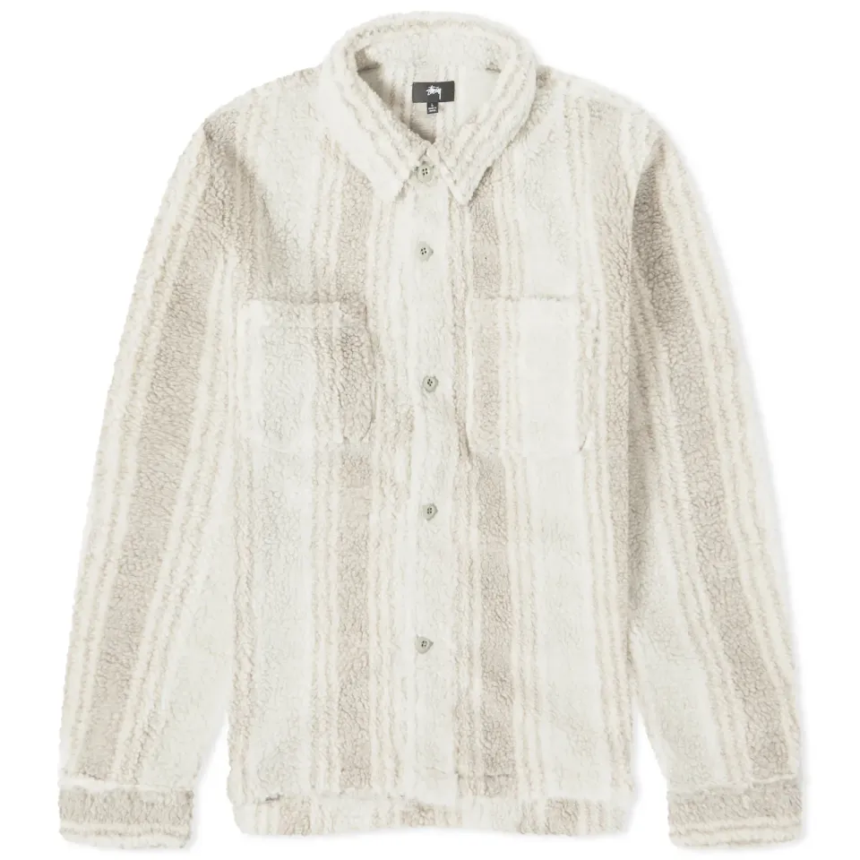 Stripe Sherpa Shirt