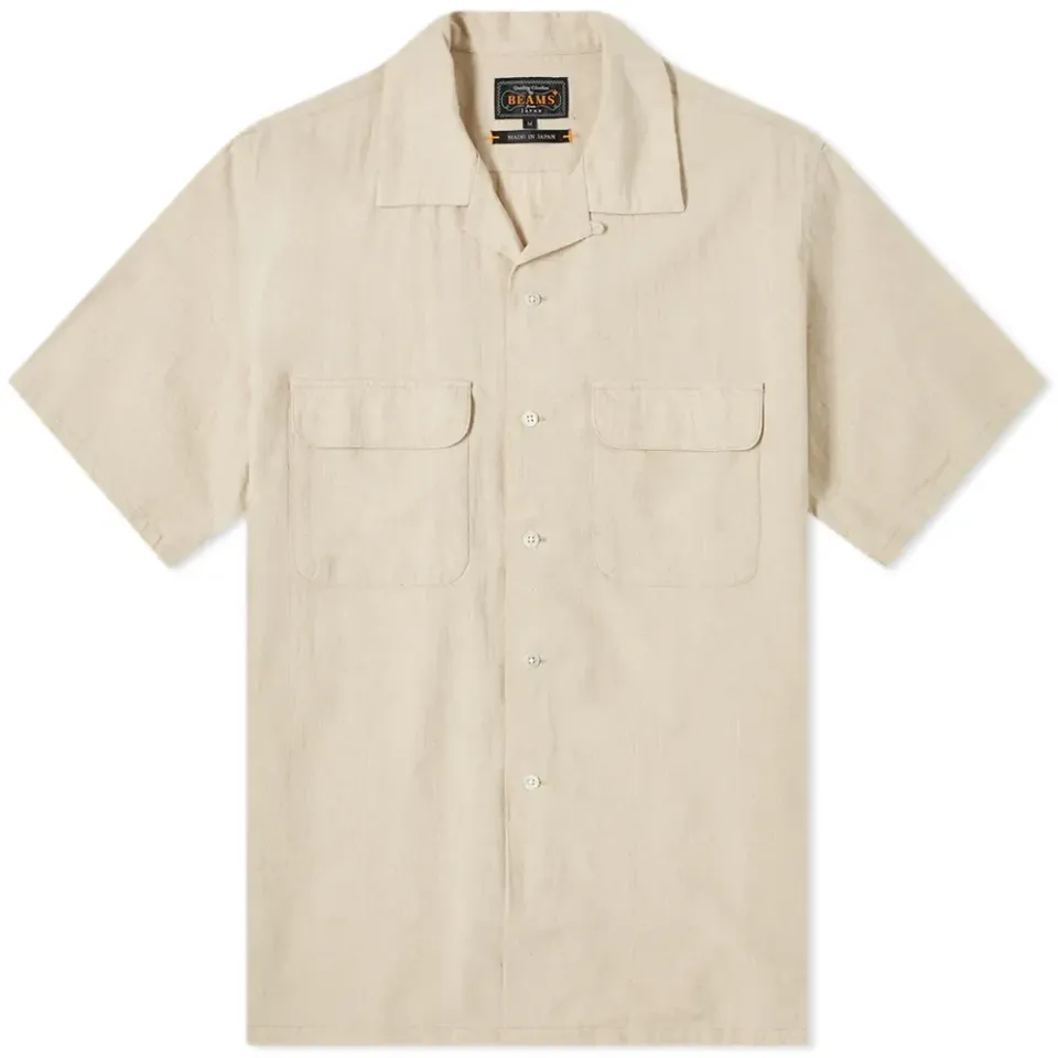 Short Sleeve Open Collar Shirt