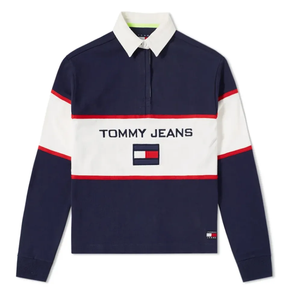 5.0 Women's 90s Blocked Rugby Shirt