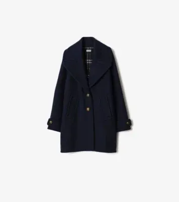 Wool Coat in Pilot blue