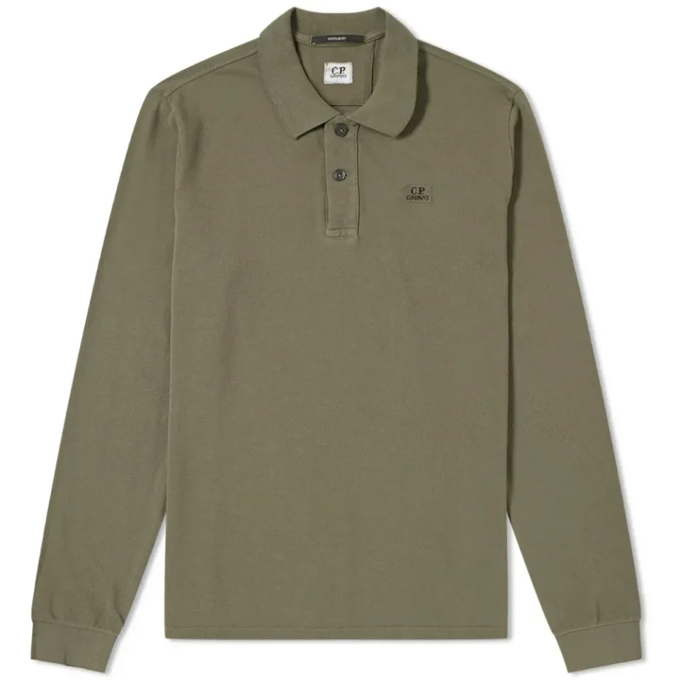 Long Sleeve Patch Logo Polo