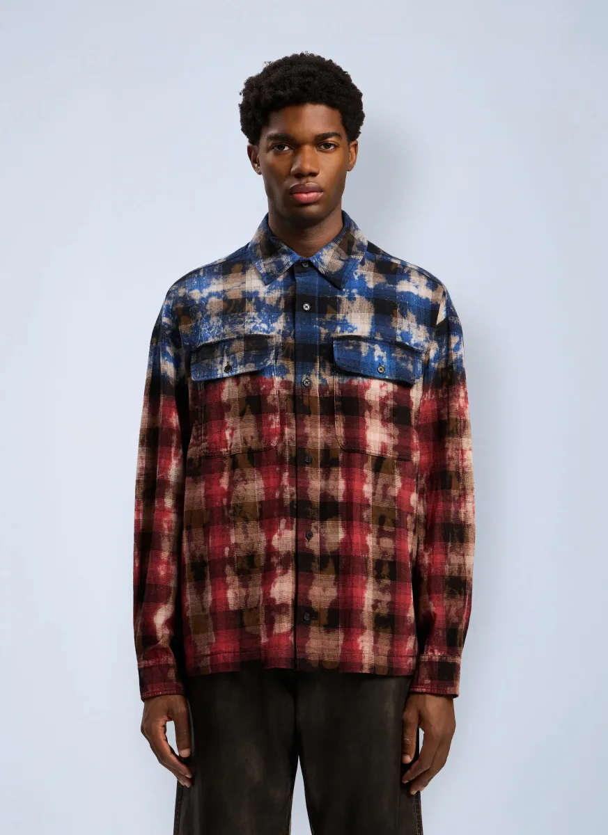 Curved Logo Check Shirt