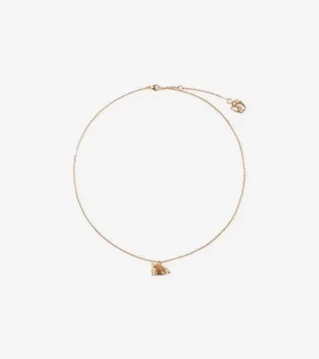 Fox Charm Necklace​ in Gold/red/silver/clear