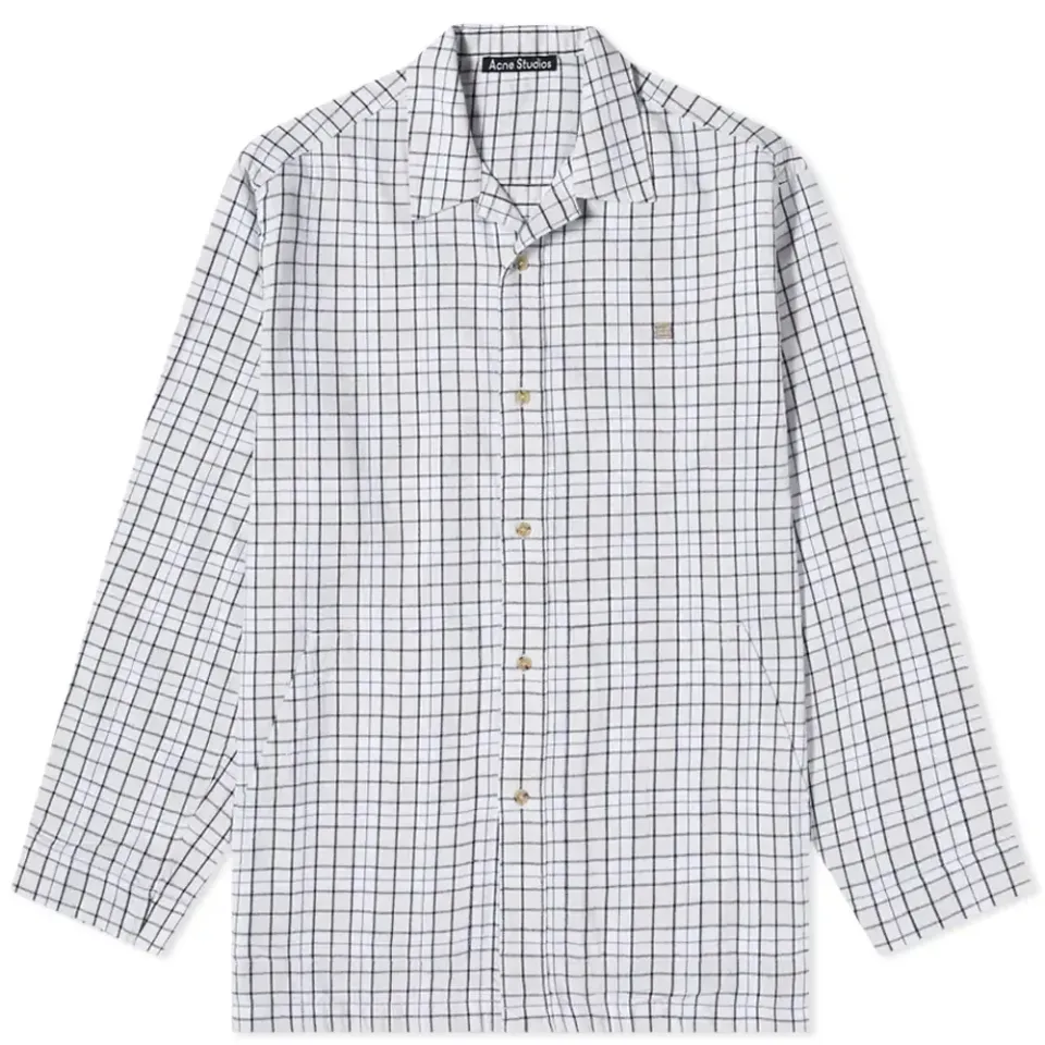 Oseara Flannel Check Face Overshirt