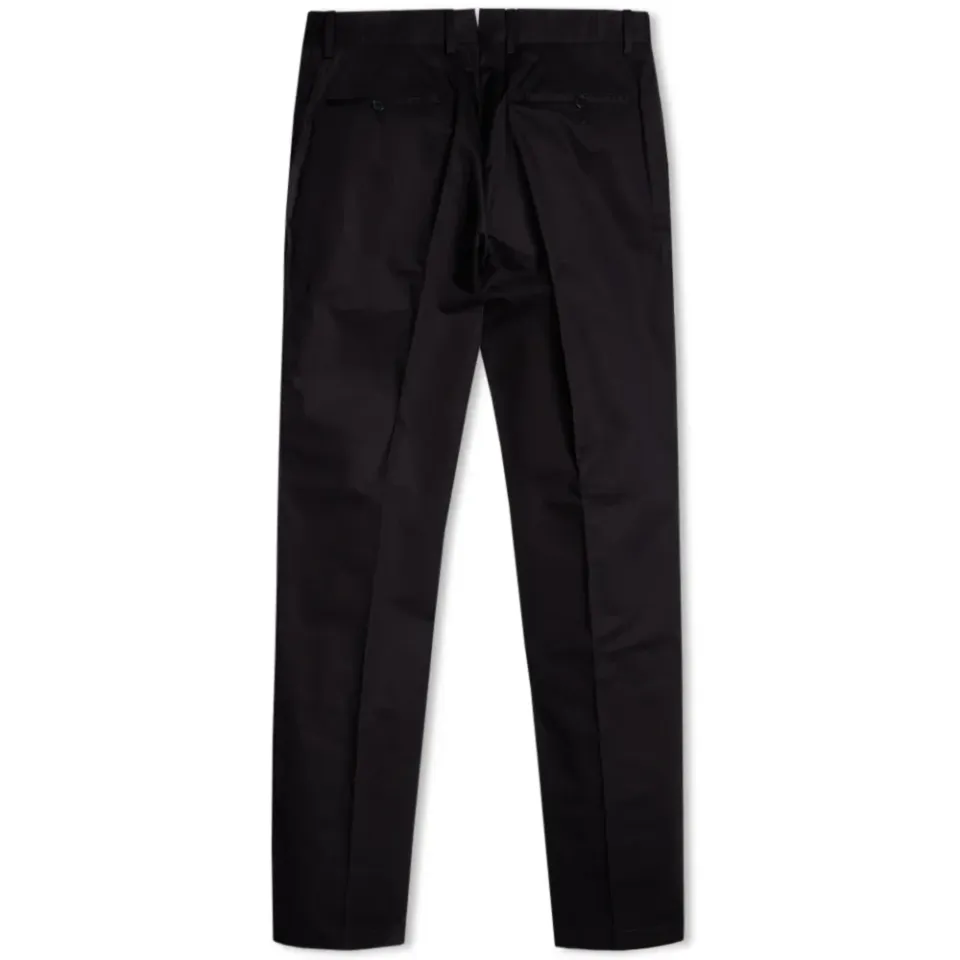 Slim Satin Cotton Chino Pant