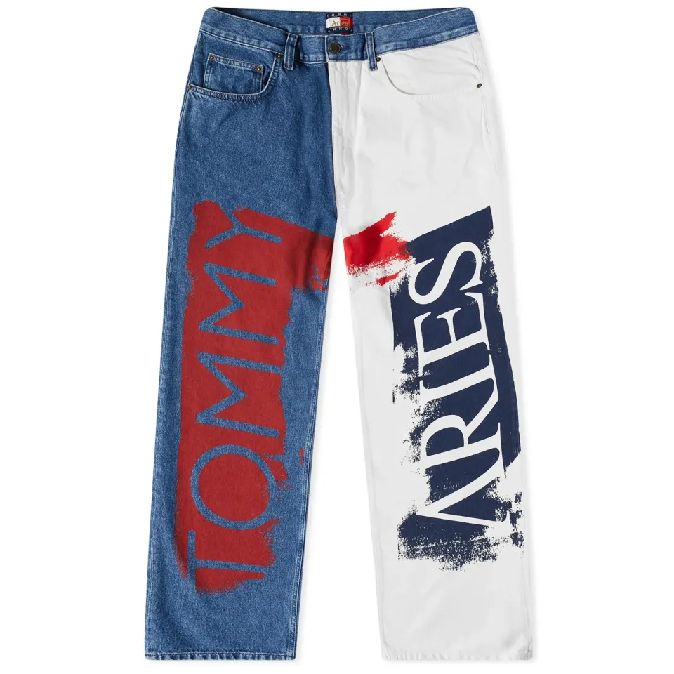 x Aries Flag Denim Pant