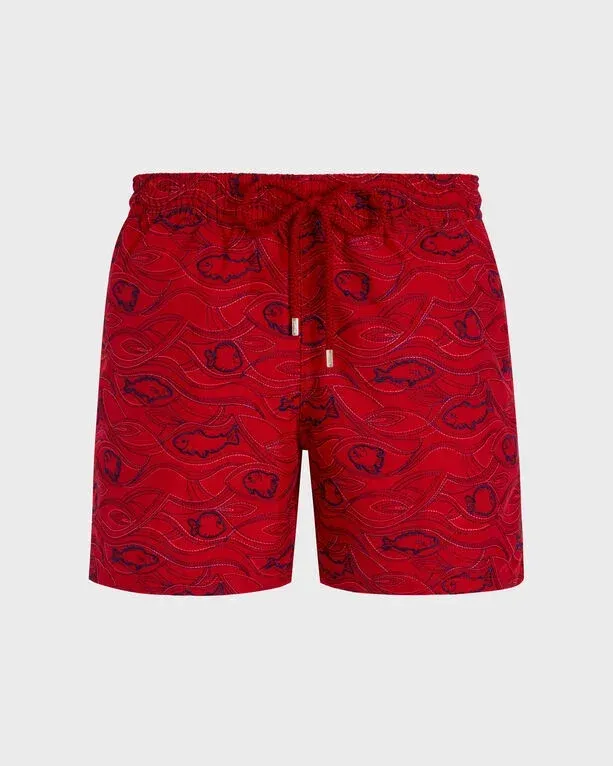 Men Swim Shorts Embroidered Aquarium- Limited Edition