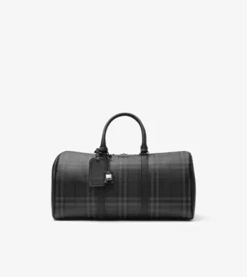 City Check Holdall in Iron grey