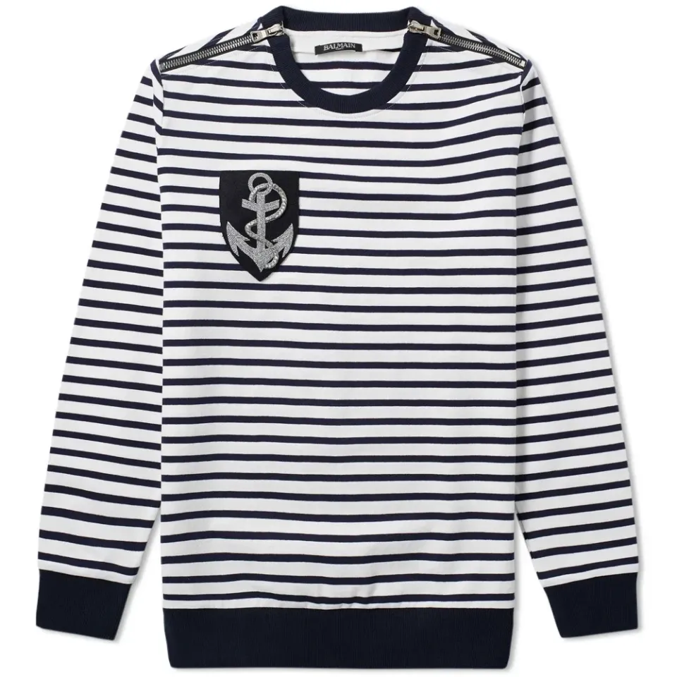 Nautical Stripe Crew Sweat
