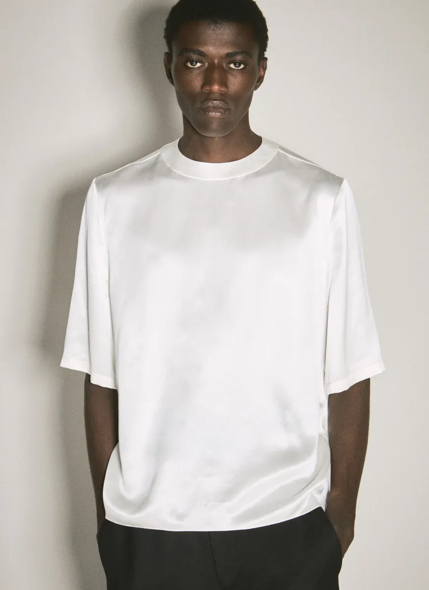 Silk Satin T-Shirt