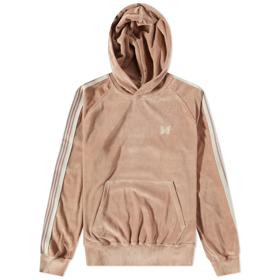 Velour Popover Track Hoodie
