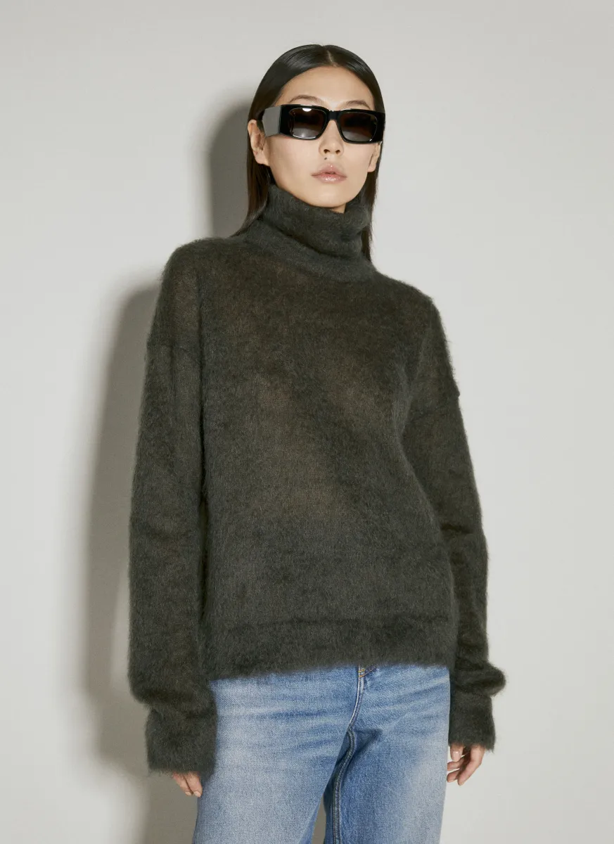 Turtleneck Mohair Sweater