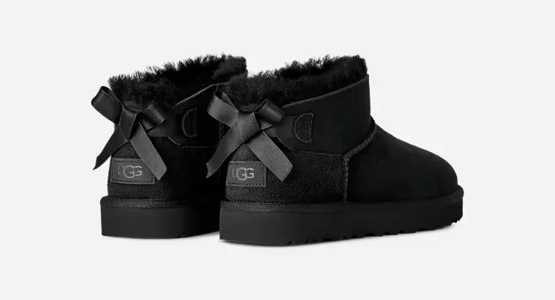 Ultra Mini Bailey Bow Boot, Polyester/Leather