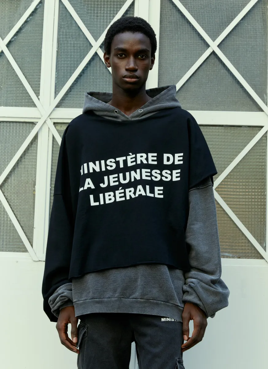 Overlayed Half Sweatshirt