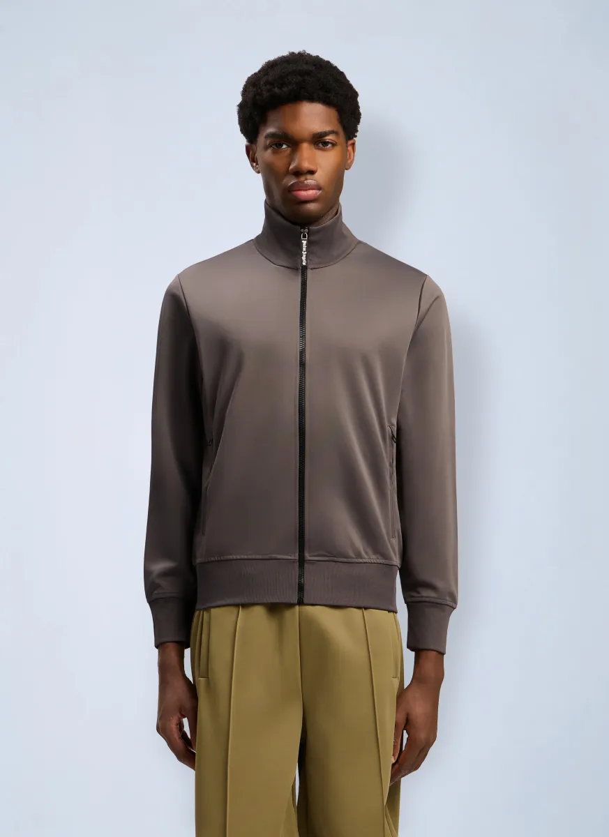 Back Curved Logo Track Jacket
