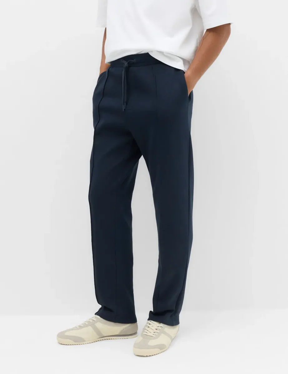 Ultimate Cotton Rich Straight Leg Joggers Navy