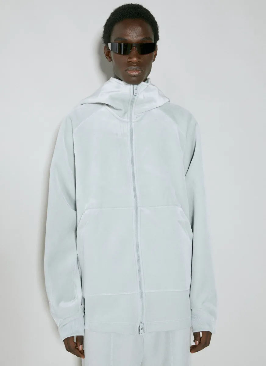 Velvet Hooded Sweatshirt
