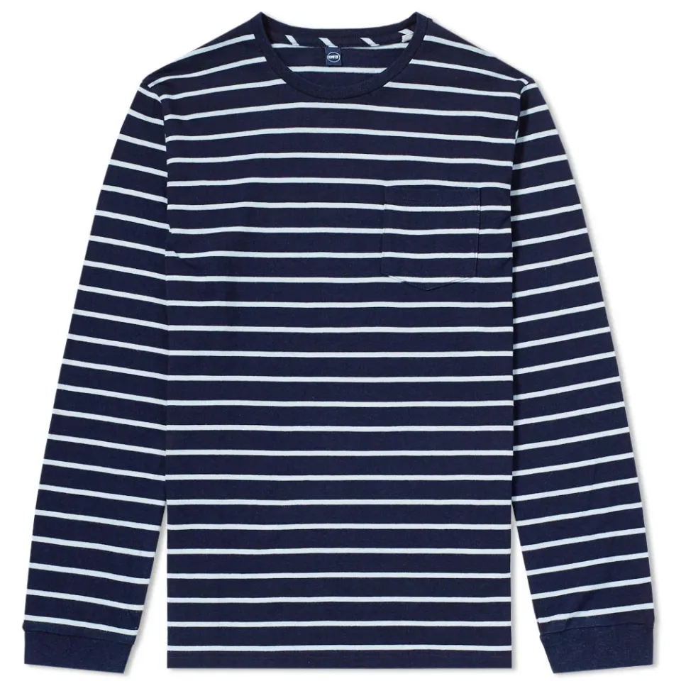 Long Sleeve Stripe Pocket Tee