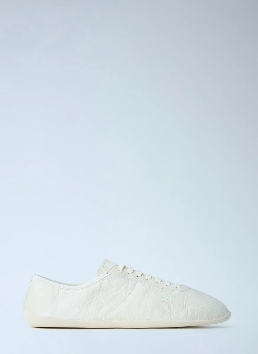 Clement Crinkled-Leather Sneakers