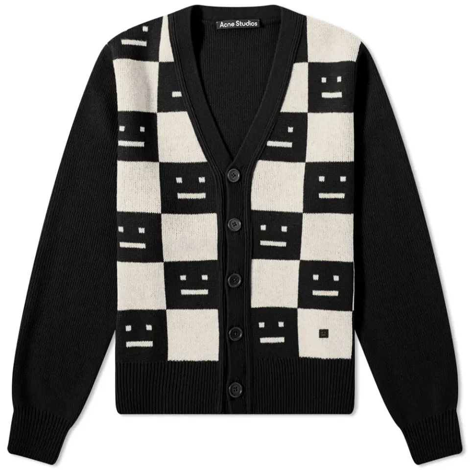 Katlaro Checkerboard Face Cardigan
